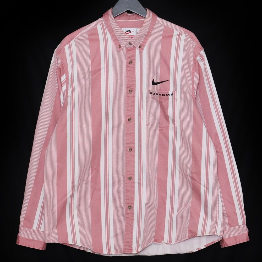Mサイズ NIKE supreme Cotton Twill Shirt