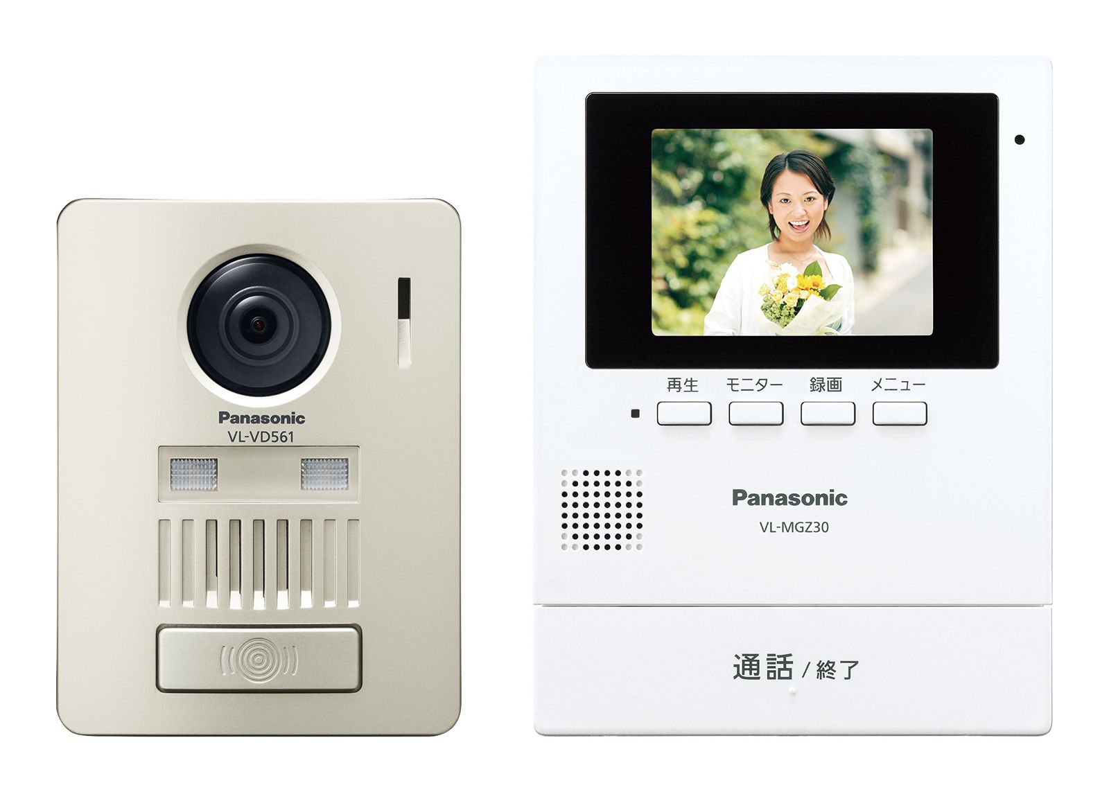 パナソニック ワイヤレステレビドアホン モニター親機 ワイヤレス玄関子機 VL-SGZ30 単品 ドアホンのみ
