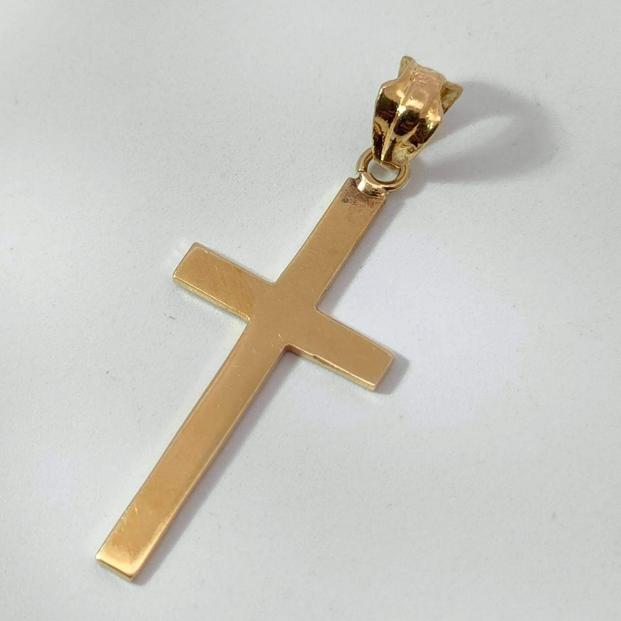 18金 K18 男女兼用 十字架クロス ネックレストップ 0.6ｇD316