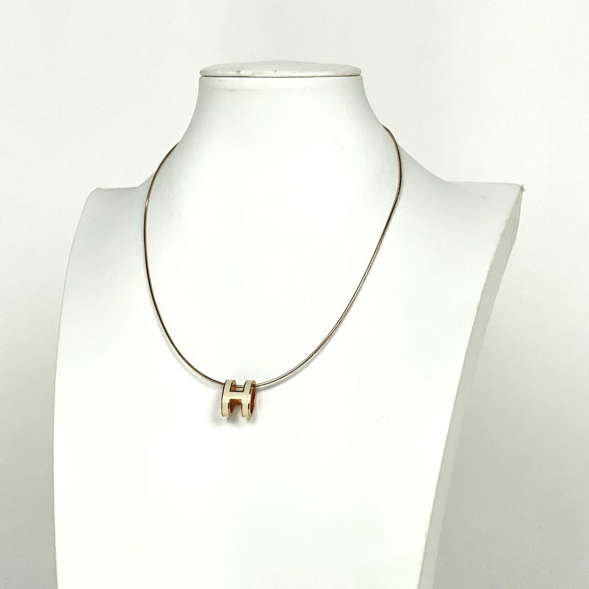 エルメス HERMES ポップアッシュ H ネックレス GP ゴールド