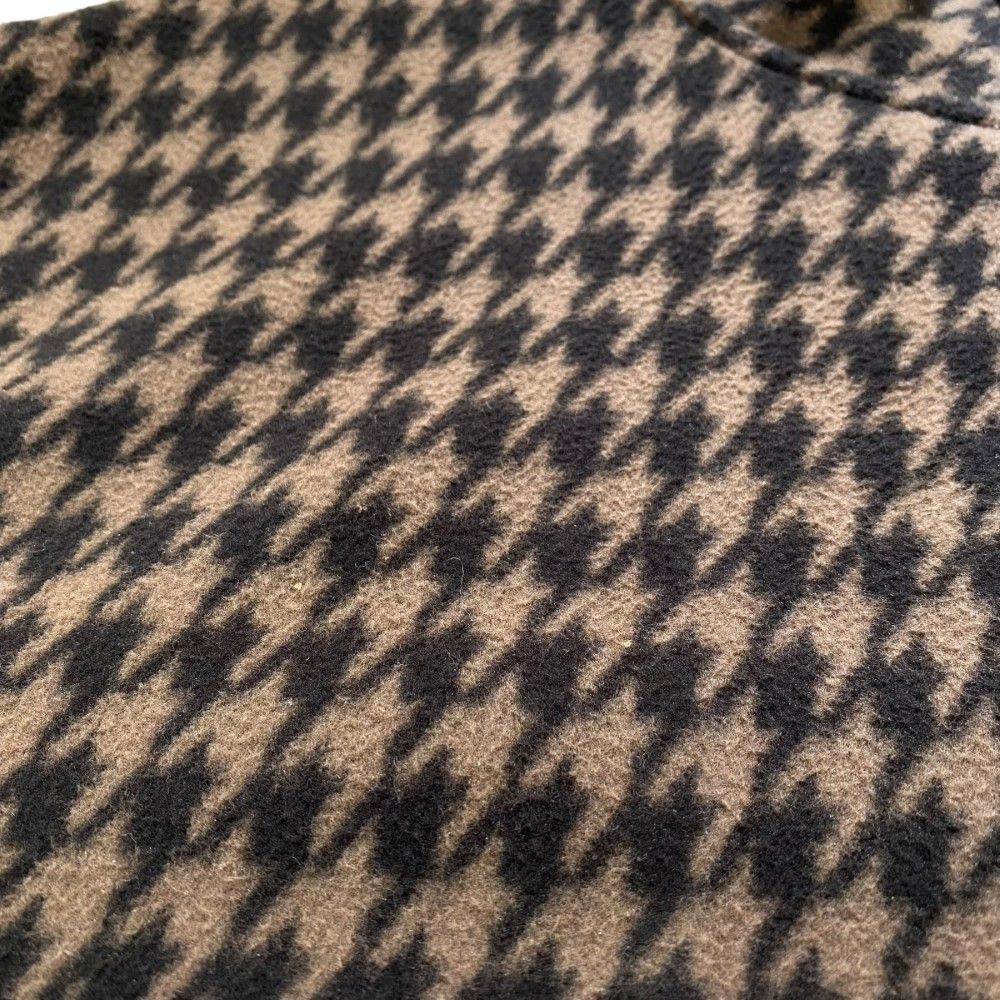 EVERYONE houndstooth snap pullover fleece フリース