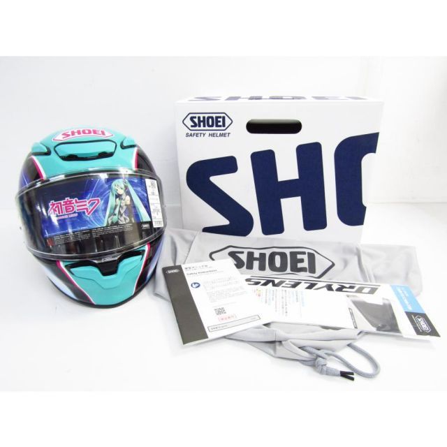 SHOEI ショウエイ Z-8 初音ミク フルフェイス ヘルメット TC-4 8月製造 純ガラスコーティング施工 サイズ M 57cm CA1006
