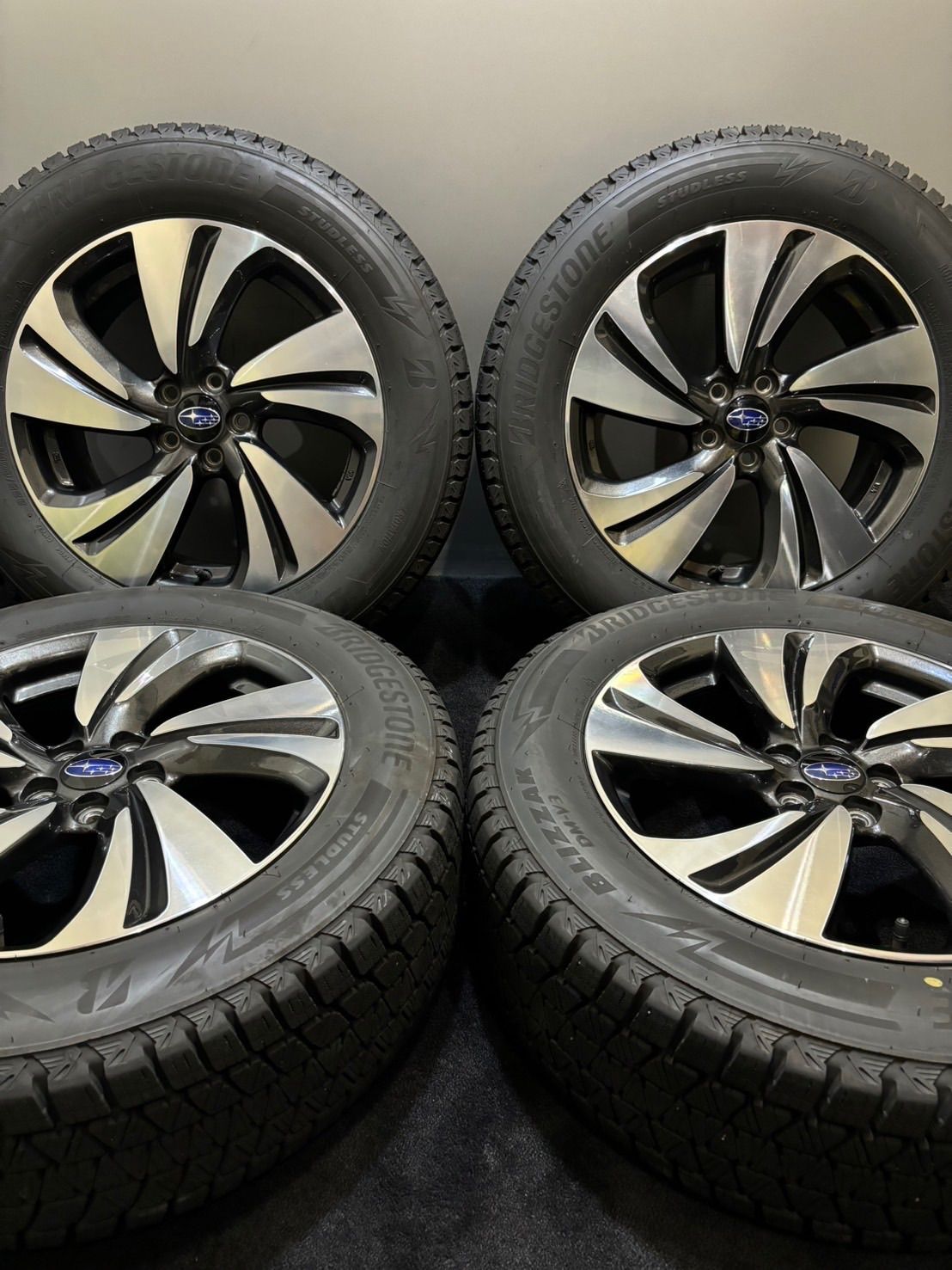 225 60 R 17 DM V 3 スバル XV 17インチ 7 J 55 100 5 H スタッドレス 4本 南9 K 122