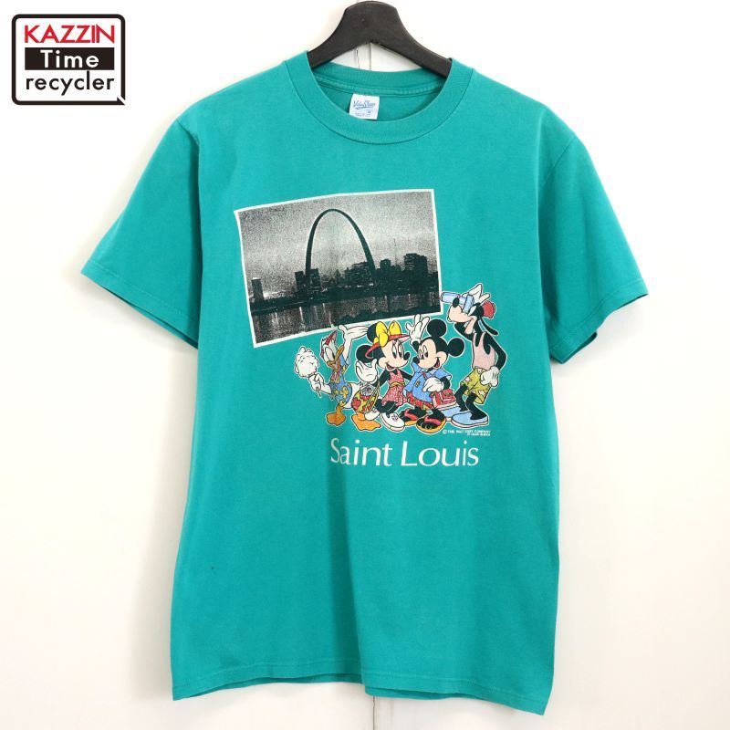 90s USA製 vintage Disney ミッキーマウス Mickey Mouse VELVA SHEEN 