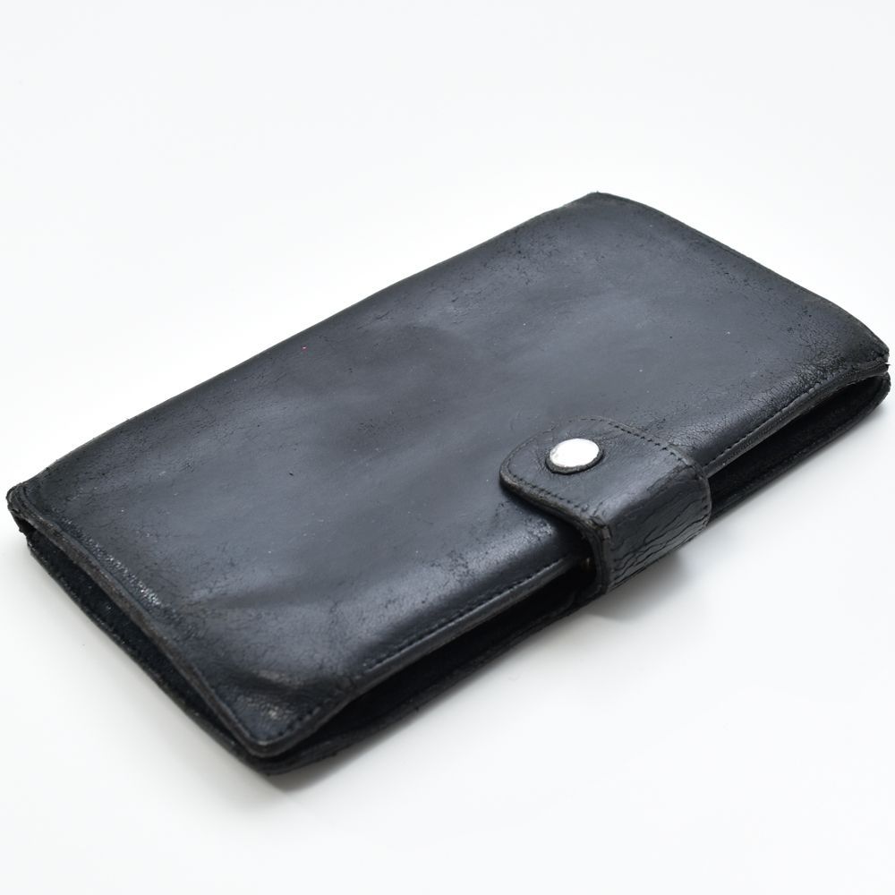 中古USED CHANEL 財布 ２つ折り ラムスキン ブラック 7929227010 中古USED CHANEL 財布 2つ折り ラムスキン ブラック 7929227010