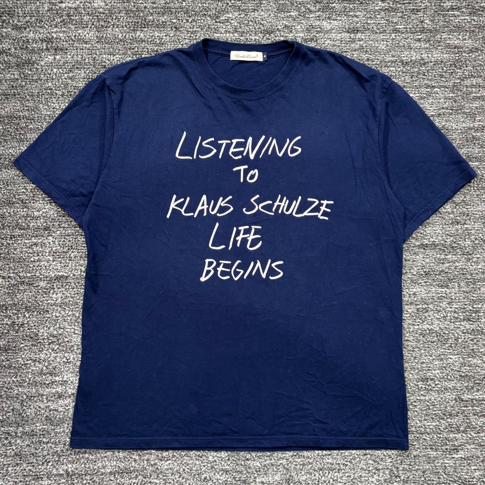 UNDERCOVER TEE LISTEN TO KLAUS SCHULZE 4 アンダーカバー コットン T 