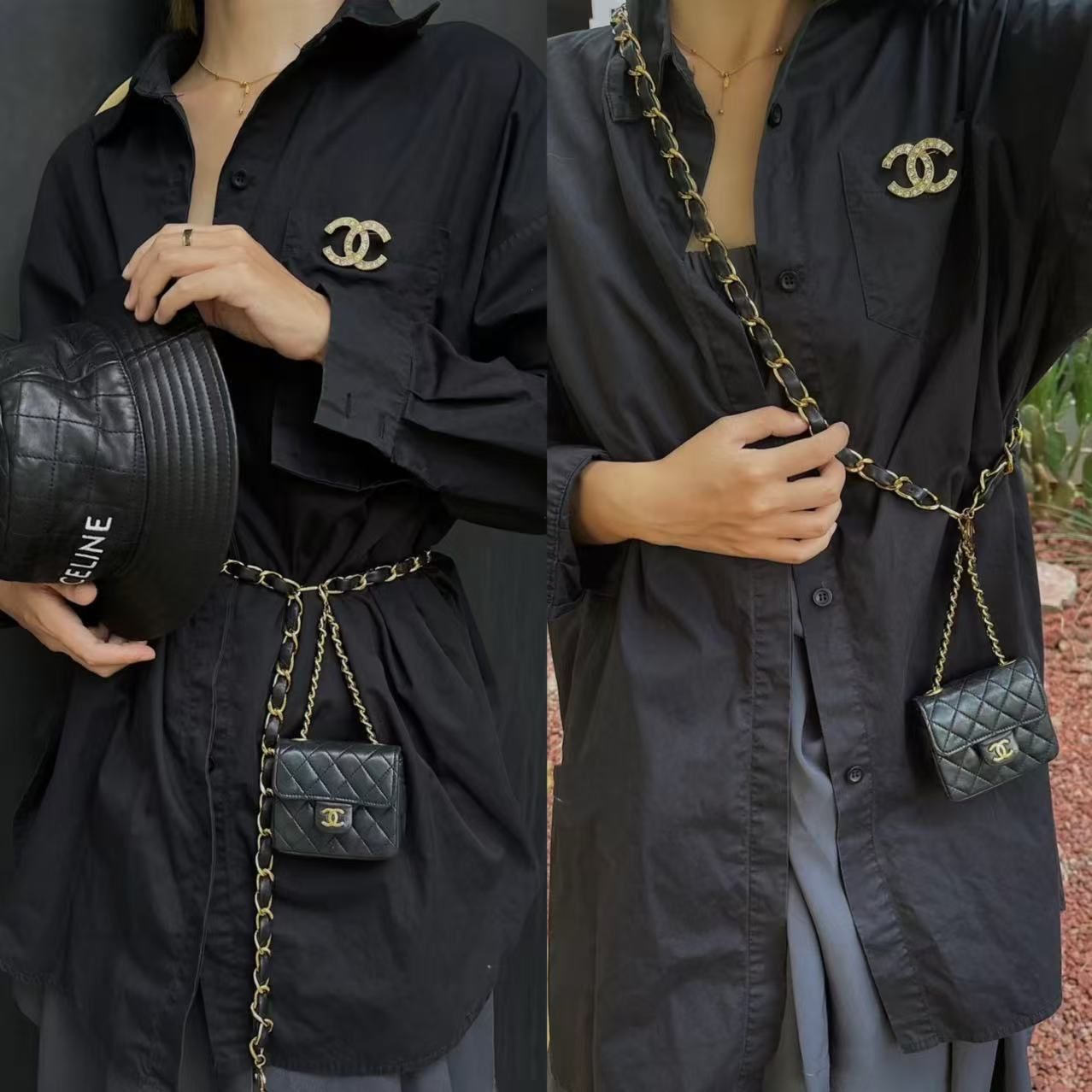 CHANEL シャネル マトラッセ ココマーク ヴィンテージ　ウエストポーチ 楽天市場】【中古】CHANEL シャネル マトラッセ ベルトバッグ