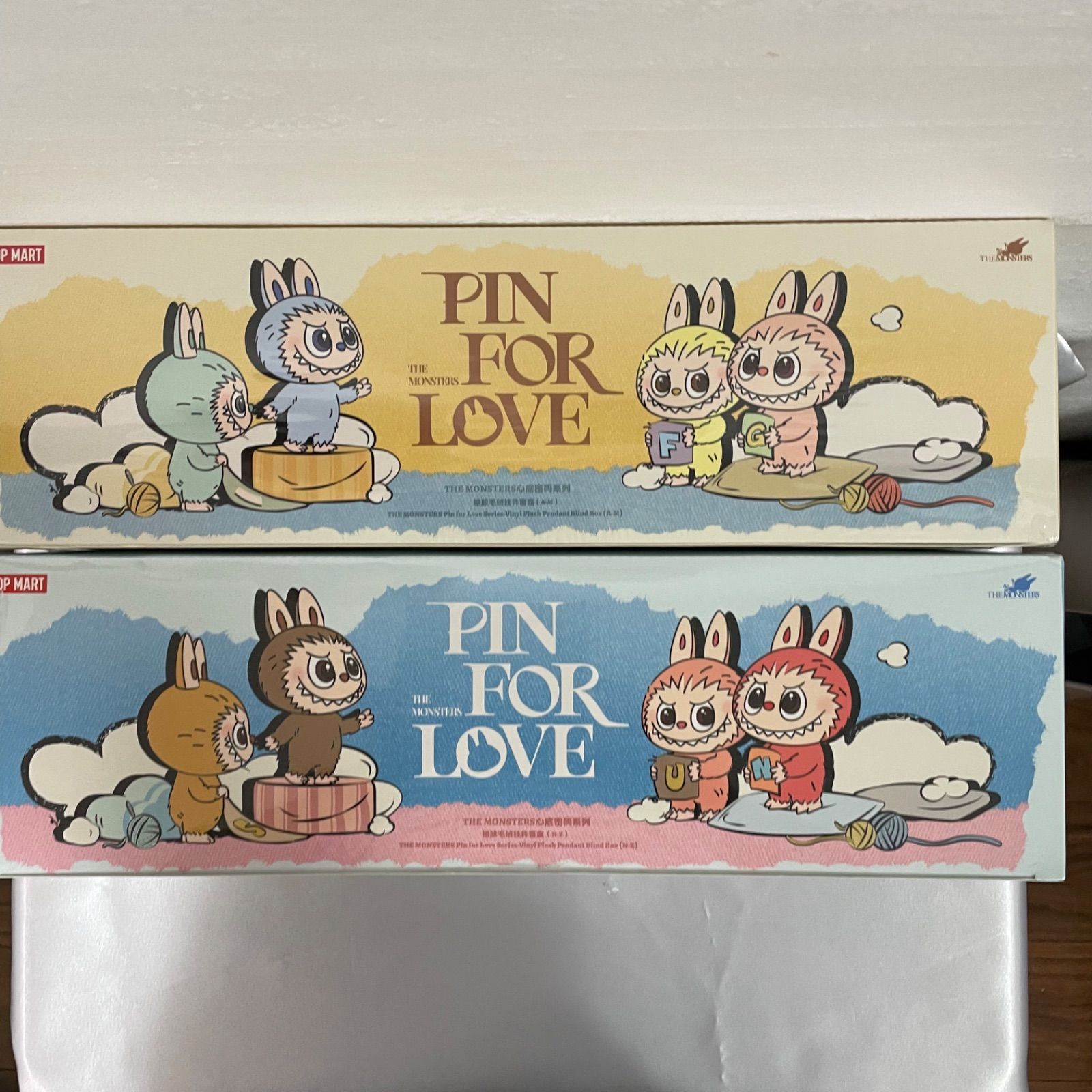 POPMART THE MONSTERS PIN FOR LOVE シリーズ ぬいぐるみペンダントアソート A-M.N-Z ラブブ
