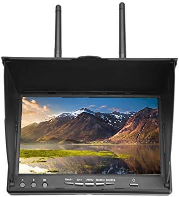 FPV空撮用モニター FPVレシーバーモニター レシーバー FPVレース適用 バッテリー内蔵 5.8G 7インチ HD 米国規制220v ドローンアクセサリー ヘッドレストモニター
