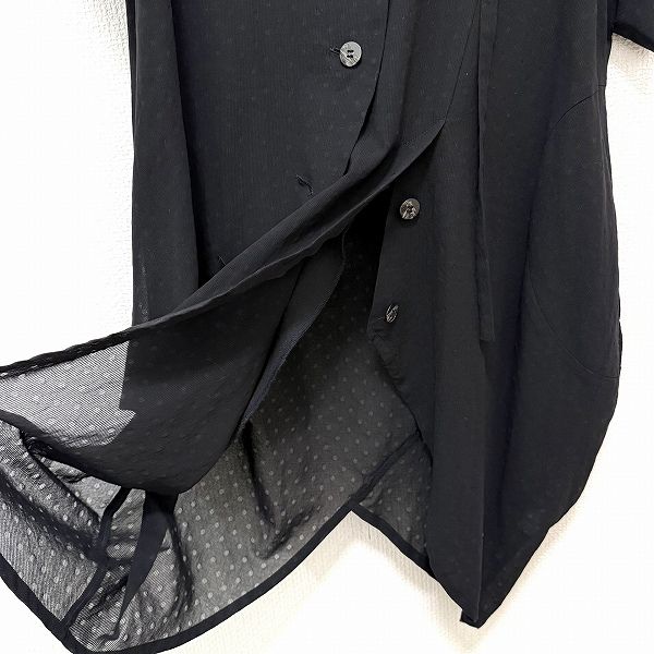  snc ジウセンソユニコ 慈雨 Sensounico チュニック 40 黒 変形 ドット レディース 719243 半袖 チュニック