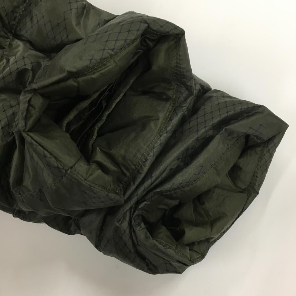 SALE価格プーマ ダウンジャケット ダークグリーン×黒 総柄 袖口