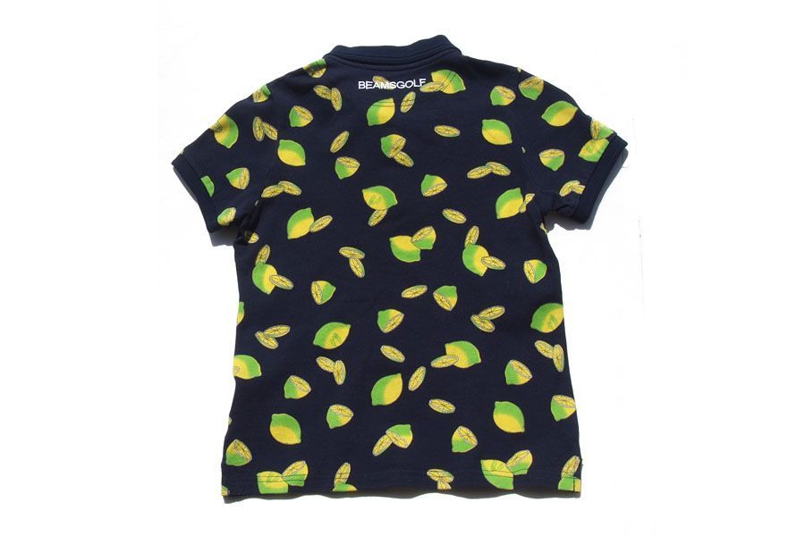 中古】ビームスゴルフ｜Beams Golf｜レモンプリント半袖ポロシャツ｜S