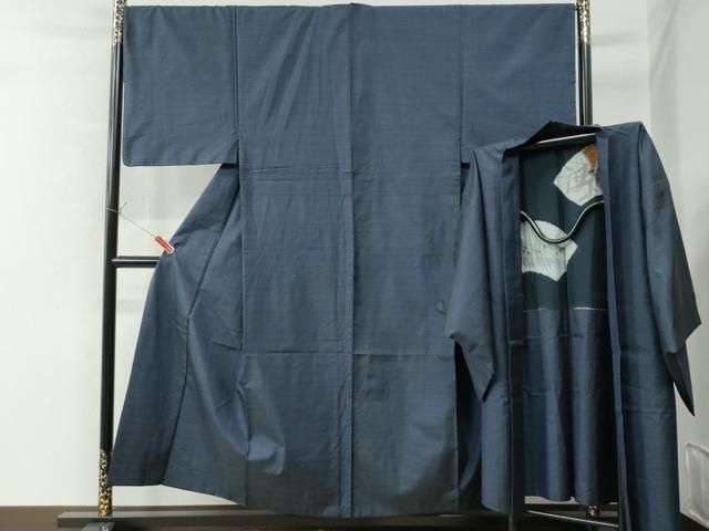 平和屋着物●男性 本場大島紬 アンサンブル 80亀甲 総詰め 正絹 CAAW8384yc