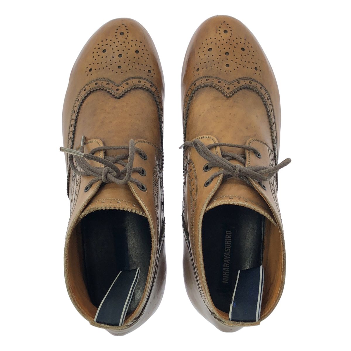 ミハラヤスヒロ　炙り出し　ブーツ　24cm ミハラヤスヒロ 炙り出し ブーツ 24cm Maison MIHARA YASUHIRO