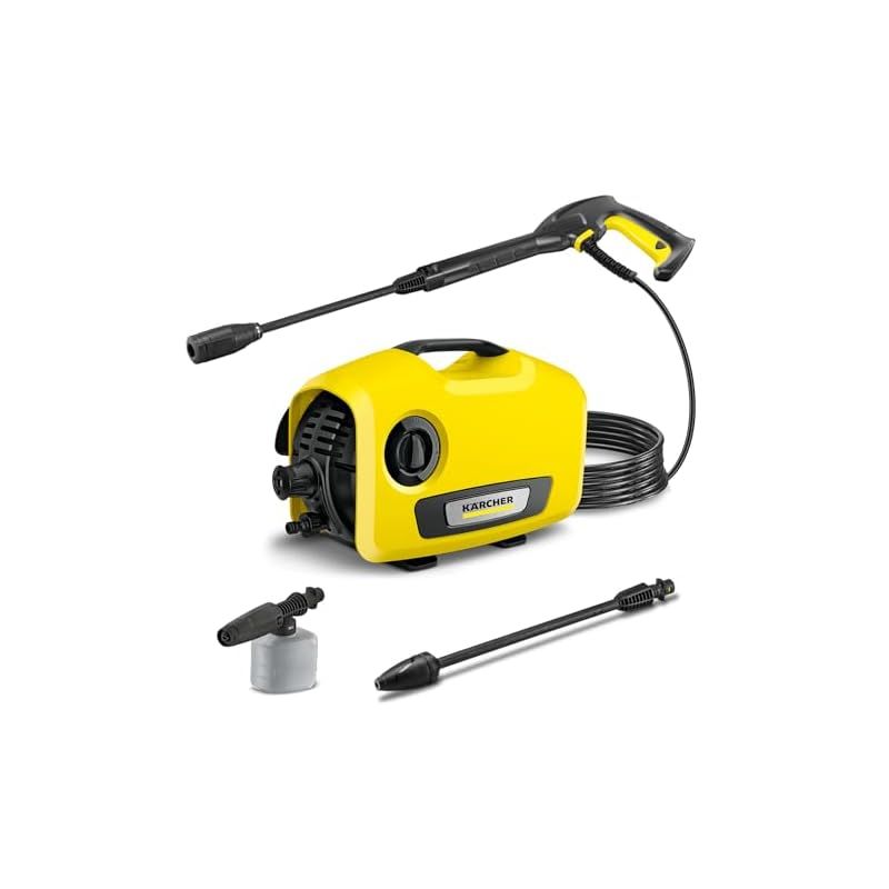 【新品】 ケルヒャー(Karcher) 高圧洗浄機 K2サイレント 静音機能 軽量 小型 コンパクト収納 簡単接続 付属品充実 ハイパワーなノズル 洗車 泥 花粉除去効果 黄砂 (50/60Hz) 1.600-920.0 0