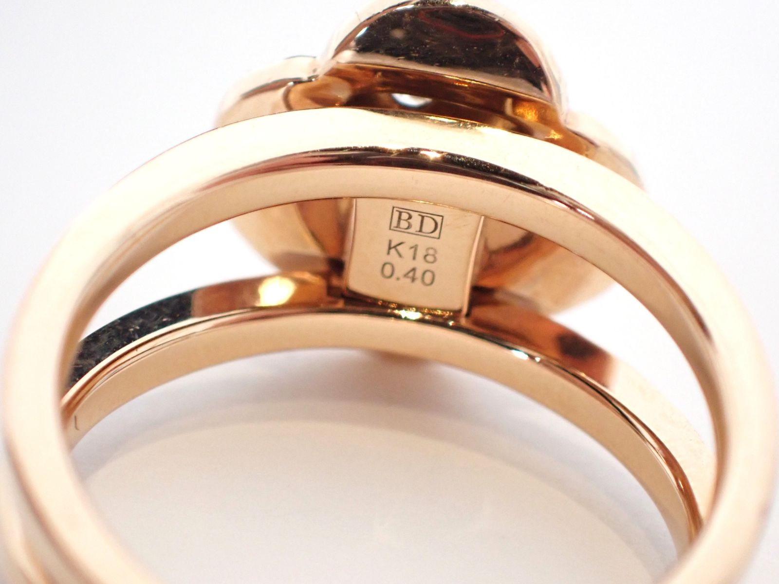 美品 KASHIKEY(カシケイ) フラワー ダイヤリング ダイヤ リング 0.4ct