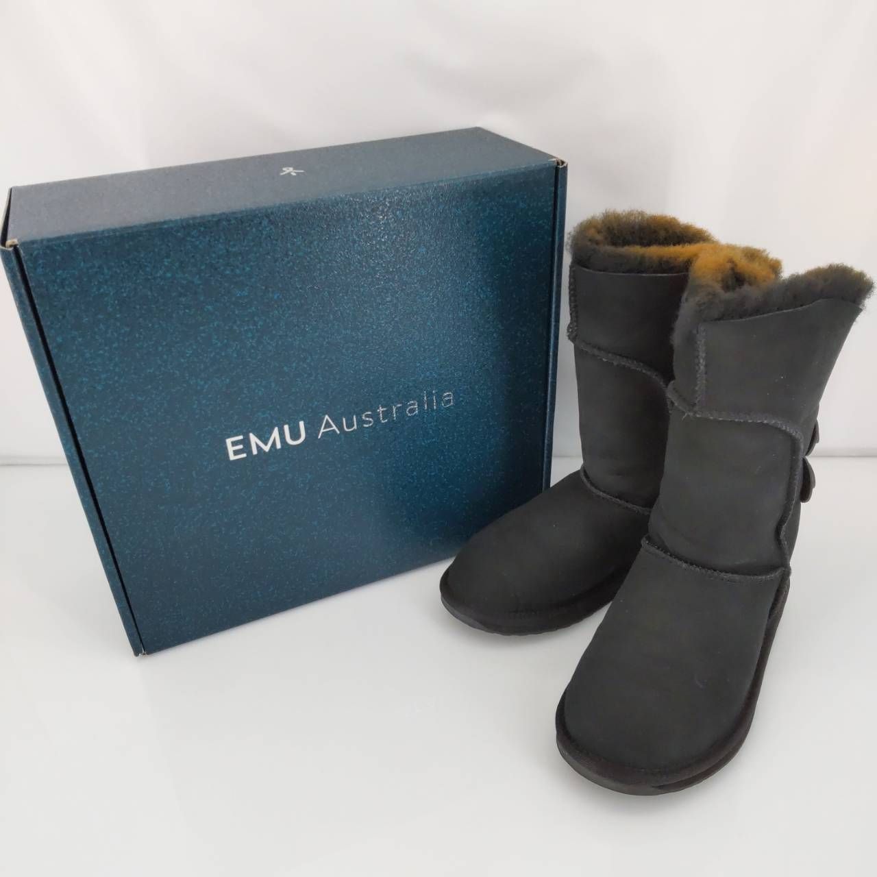 EMU Australia★ブラックムートンブーツ23cm