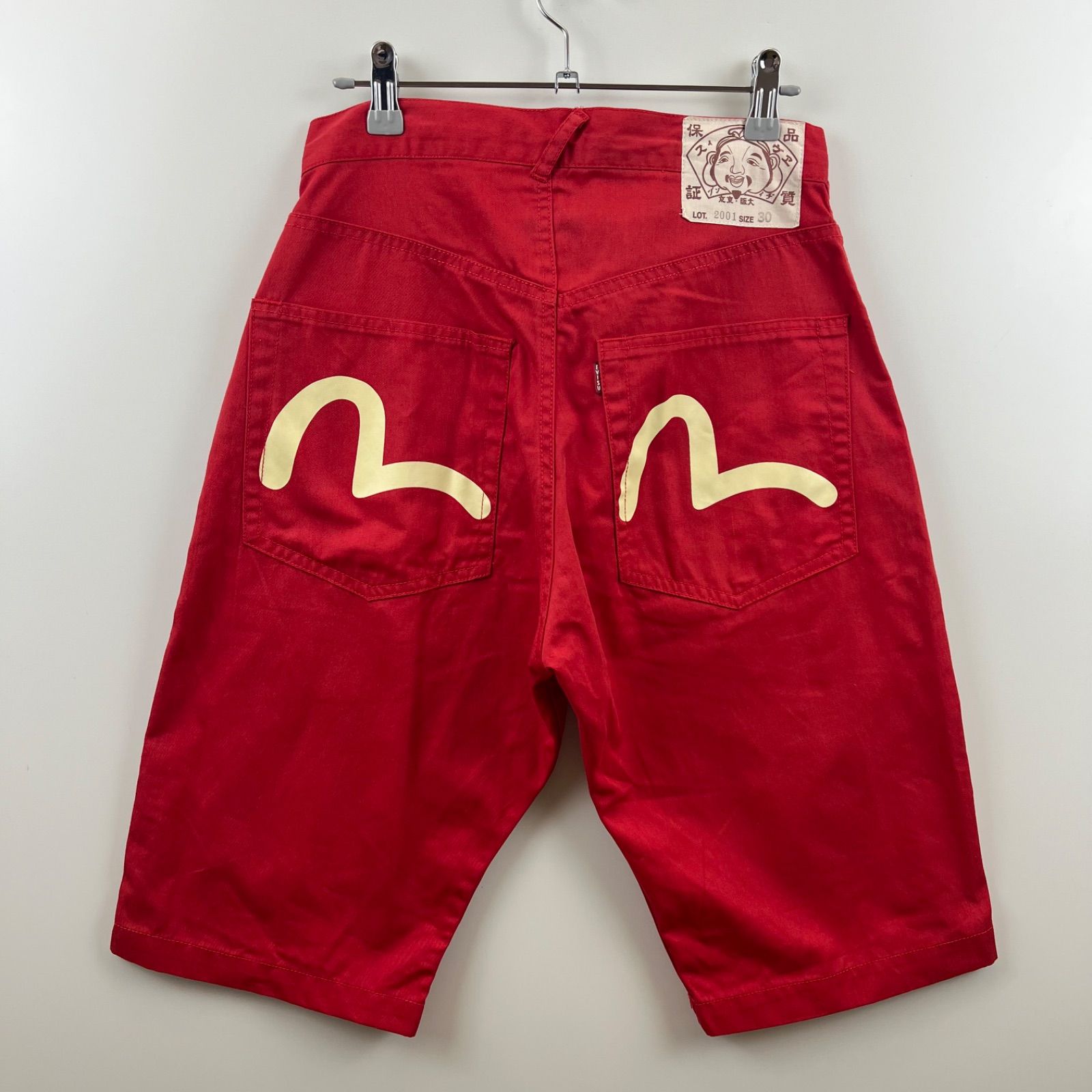 EVISU KAMOME cotton half pants 30 2001 エビス エヴィス