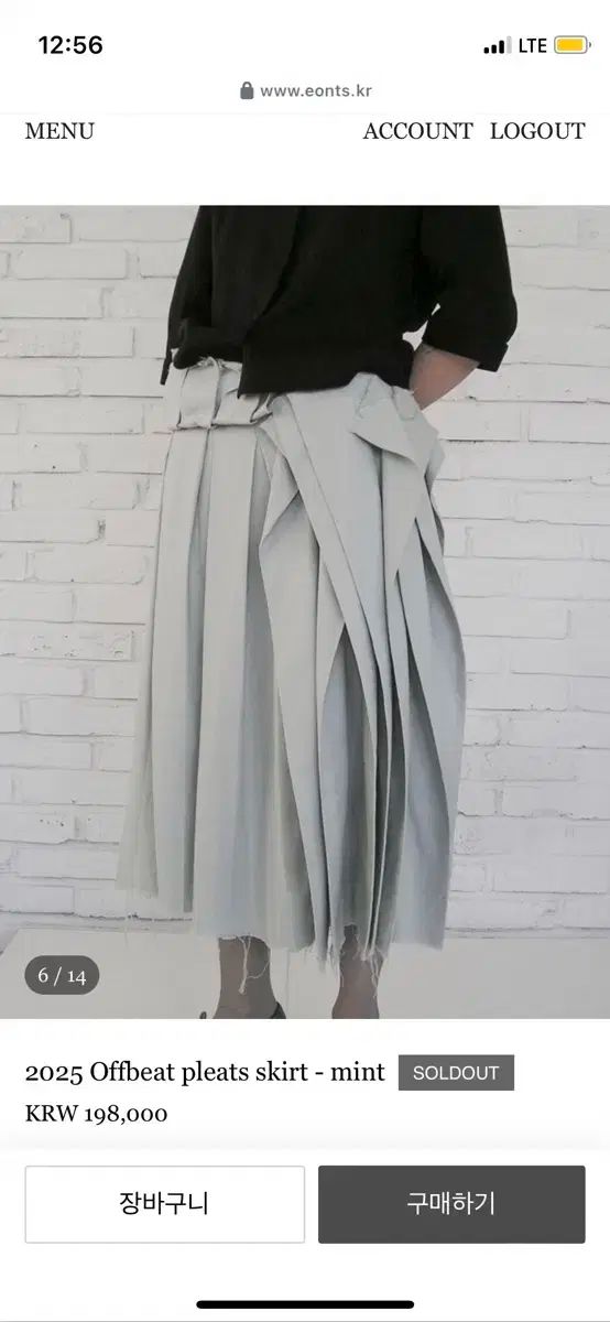 Eont s 風変わりな プリーツ スカート ミント GULLKHAN_COM