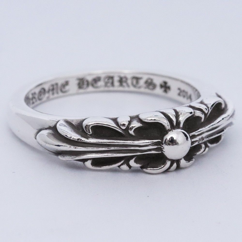 ベイビーくラシックフローラルリング15号 15号 CHROME HEARTS ベビークラシックフローラルクロスリング