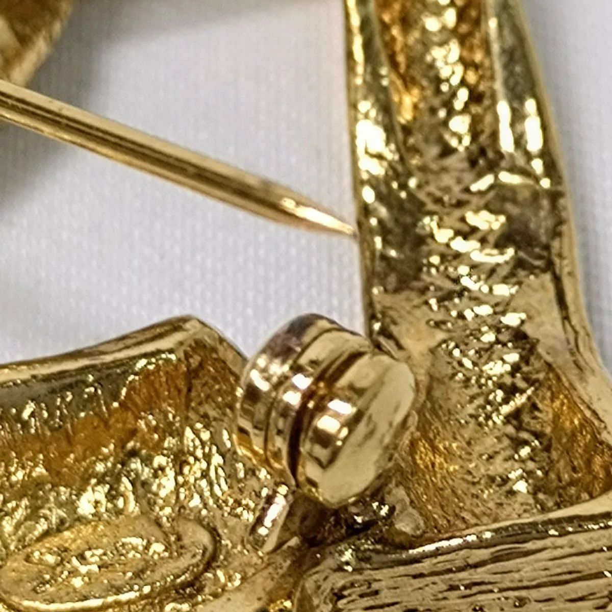 イブ・サンローランヴィンテージブローチ SAINT LAURENT - 正規未 レア イヴサンローラン ヴィンテージ