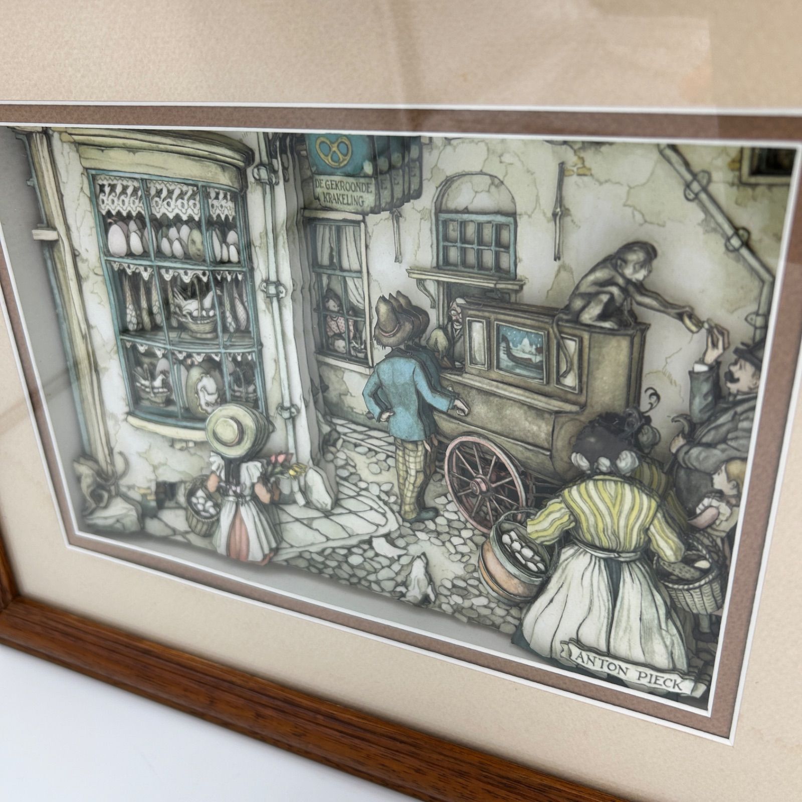 美品】シャドーボックス 3Dアート作品（ANTON PIECK）ハンドメイド 