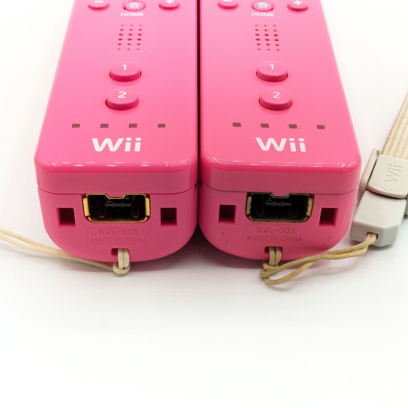 良品】Wiiリモコン×2 ストラップ付き ピンク Wii/WiiU - メルカリ