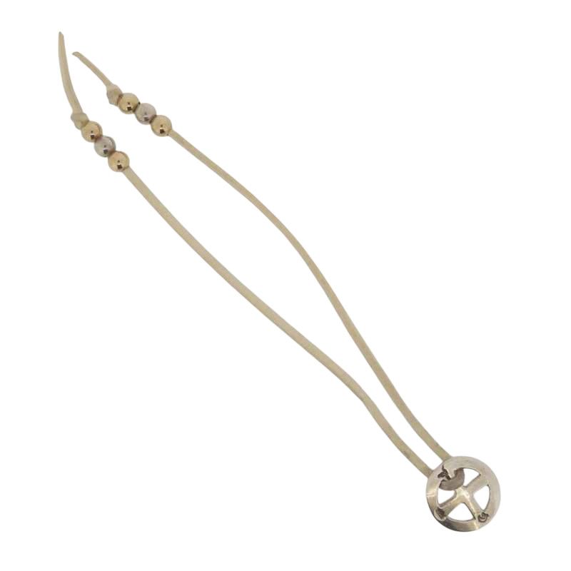 タディアンドキング TADY＆KING レギュラーホイールSV SV中空ビーズ×6個 革紐セット シルバー×オフホワイト サイズ ユニセックス表記なし