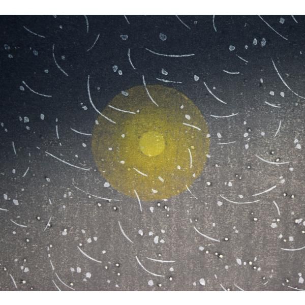 牧野 宗則「雪月夜」木版画・限定品・直筆サイン入り 日本を代表