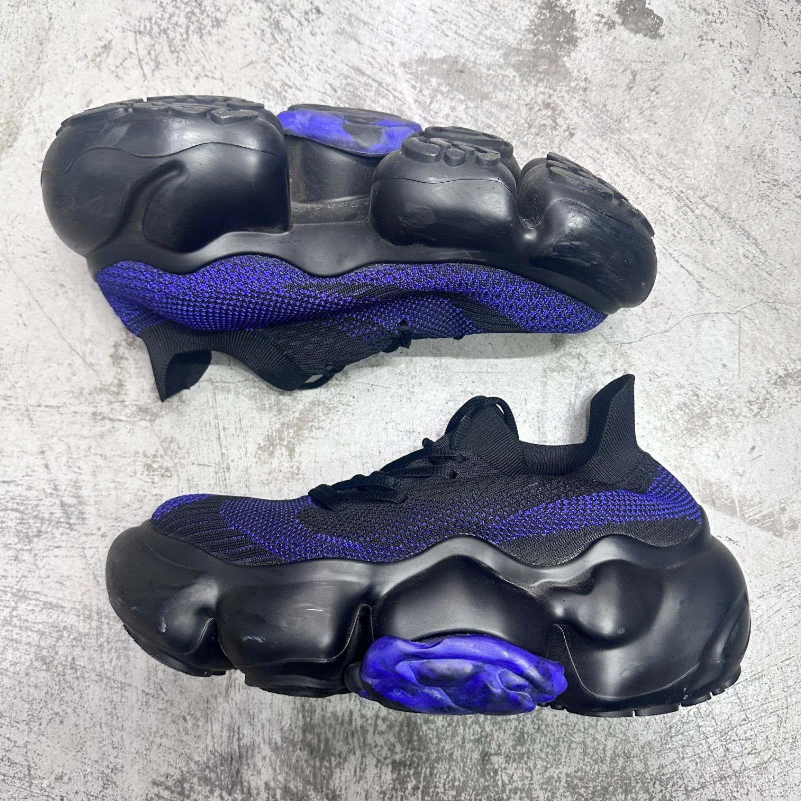 grounds 別注MOOPIE RF Purple 厚底スニーカー ニット ローカット 