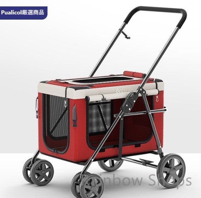 ペットカート 折り畳み 軽量 4輪タイプ 分離型 便利 通気性 高品質 旅行 ペットキャリー キャリーケース ペットケージ ペットバッグ 犬 猫 ペット用品 犬用品 猫用品 レッド 赤 グレー ブルー 青 ブラウン カーキーcp53