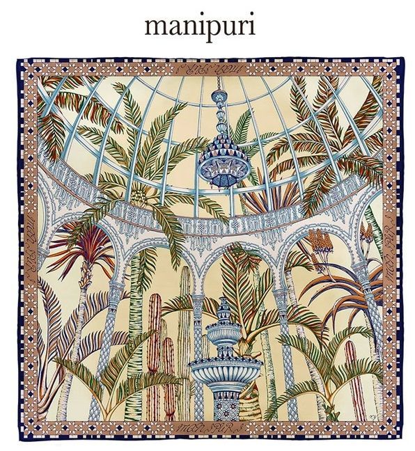 manipuri マニプリ　シルク　絵画　スクエア　スカーフ　65×65㎝ 楽天市場】マニプリ スカーフ 65x65 シルク manipuri | プリント