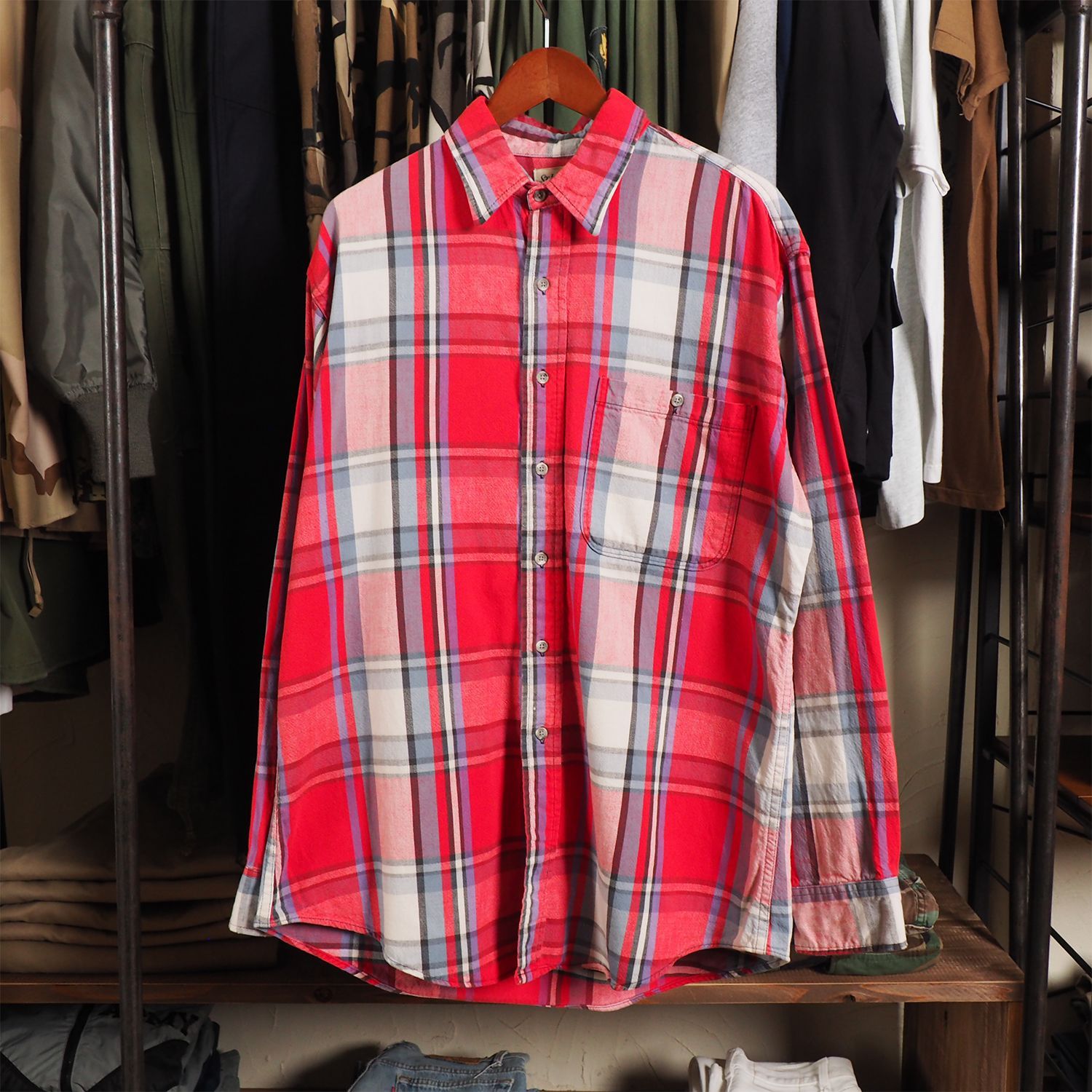 90s シャツ ST.JOHN SBAY STジョンズベイ BIGMAC ビッグマック アメリカ製 ヴィンテージ L