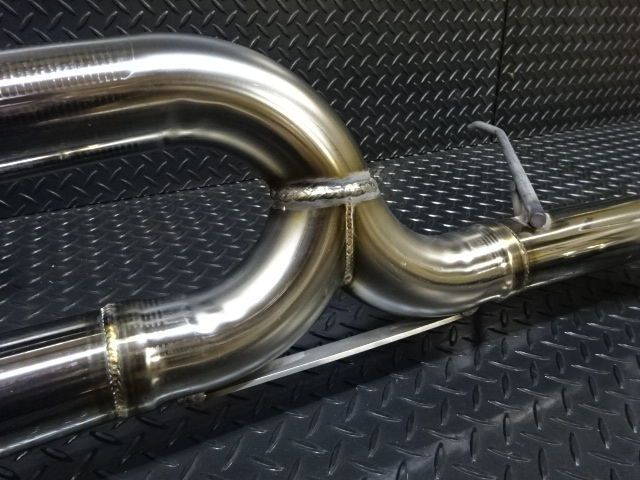 Z.S.S. Attack-ST Z33 HZ33 フェアレディZ 350Z ストレート マフラー 直管 オールステンレス 左右出し 競技用 BRIGHTFACE_UK