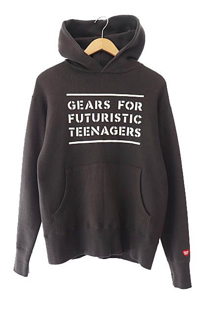 ヒューマンメイド HUMAN MADE 23SS Tsuriami Hoodie ツリアミ ロゴ プリント フーディー プルオーバー パーカー S 茶 ブラウン ブランド古着ベクトル 中古 240827