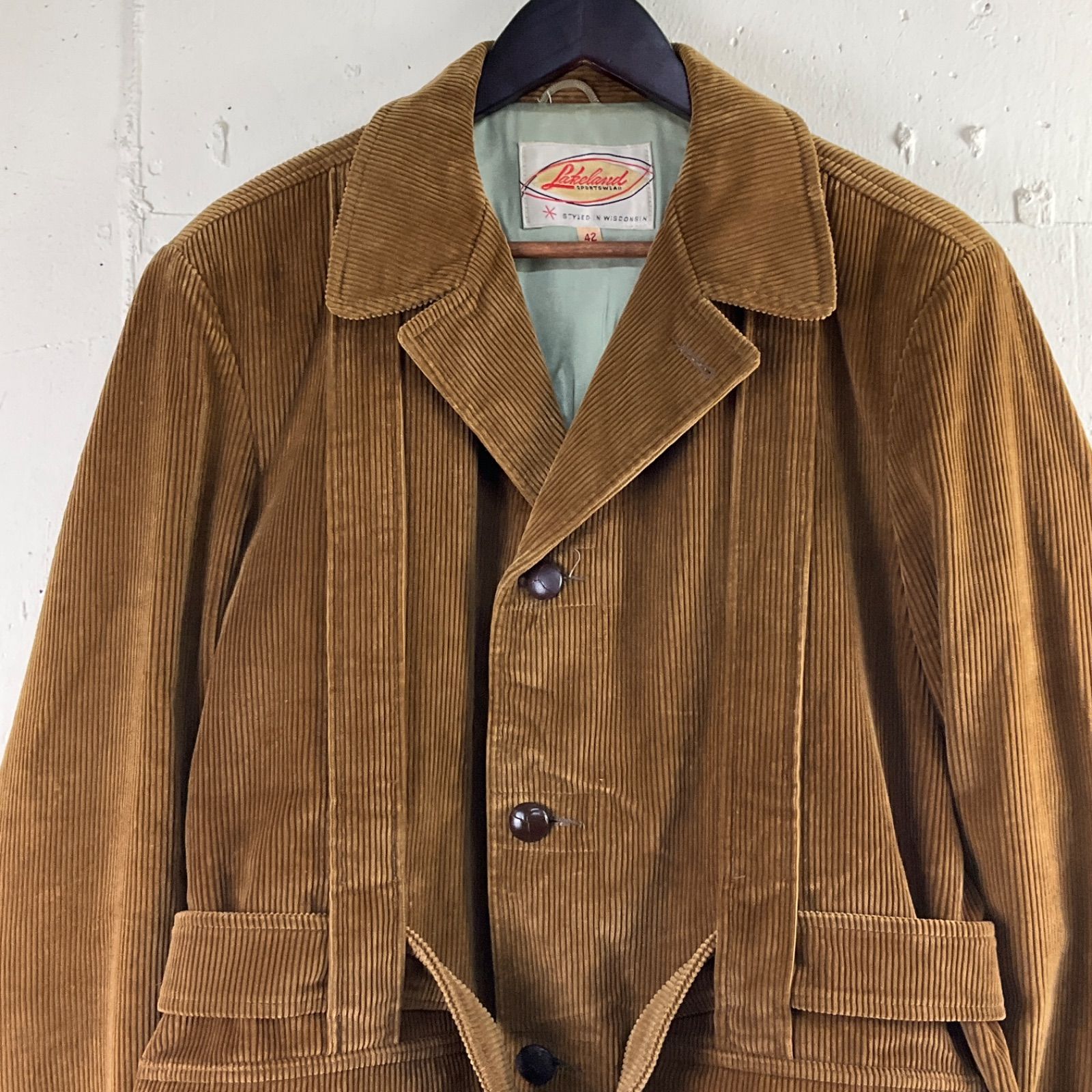 USA製 50年代～60年代 50s 60s Lakeland レイクランド 筆記体 白