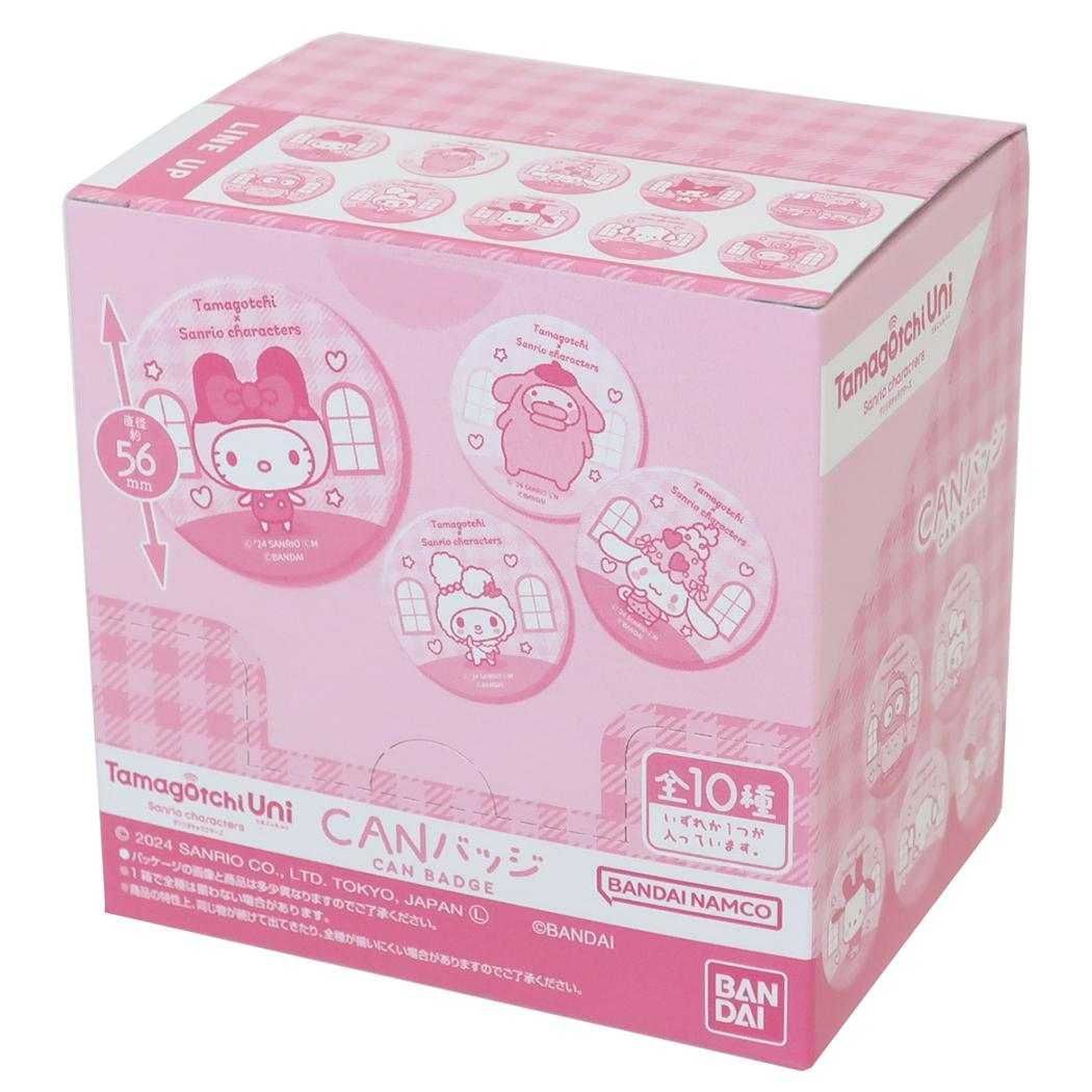 たまごっちxサンリオキャラクターズ 缶バッジ CANバッジ 全10種 10個入セット サンリオ バンダイ コレクション雑貨 まとめ買い キャラクター グッズ 
