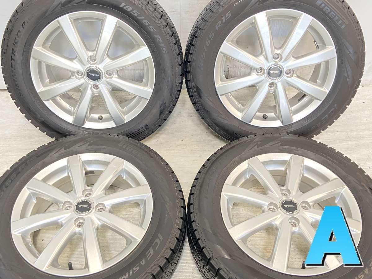 185/65R15 ピレリ アイスアシンメトリコ PLUS TOPRUN 15x5.5 52 100-4 