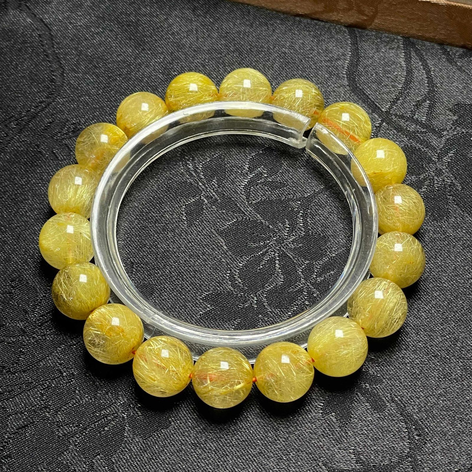 上級EU製 極満針ルチルクォーツブレスレット パワーストーン 天然石 10%OFF 上級 EU製☆極!極満針ルチルクォーツ☆ブレスレット