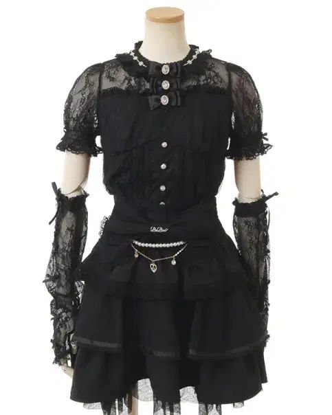 LIZ LISA リズリサ アームウォーマー ブラウス 黒 量産型 地雷系