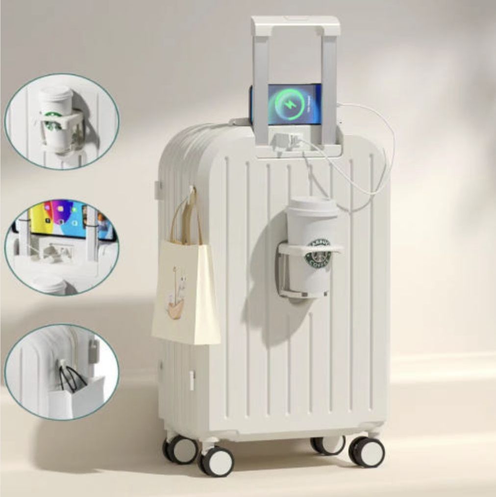 24インチ 旅行用キャリー 頑丈な 秘密番号 機内用 キャリー 64cm