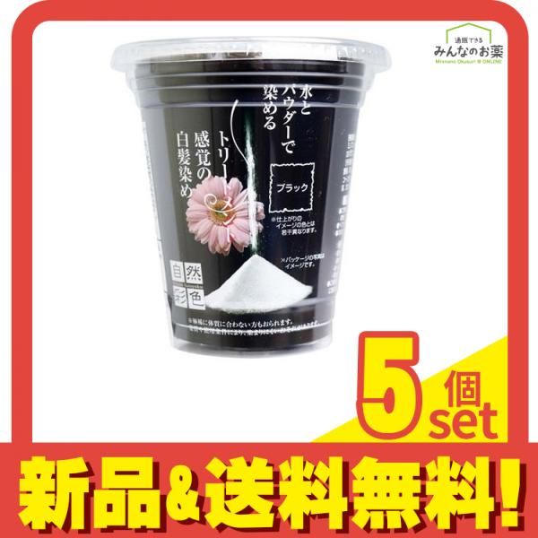 自然彩色 美容業界のプロから生まれた白髪染め ナチュラルブラック 30g 5個セット まとめ売り