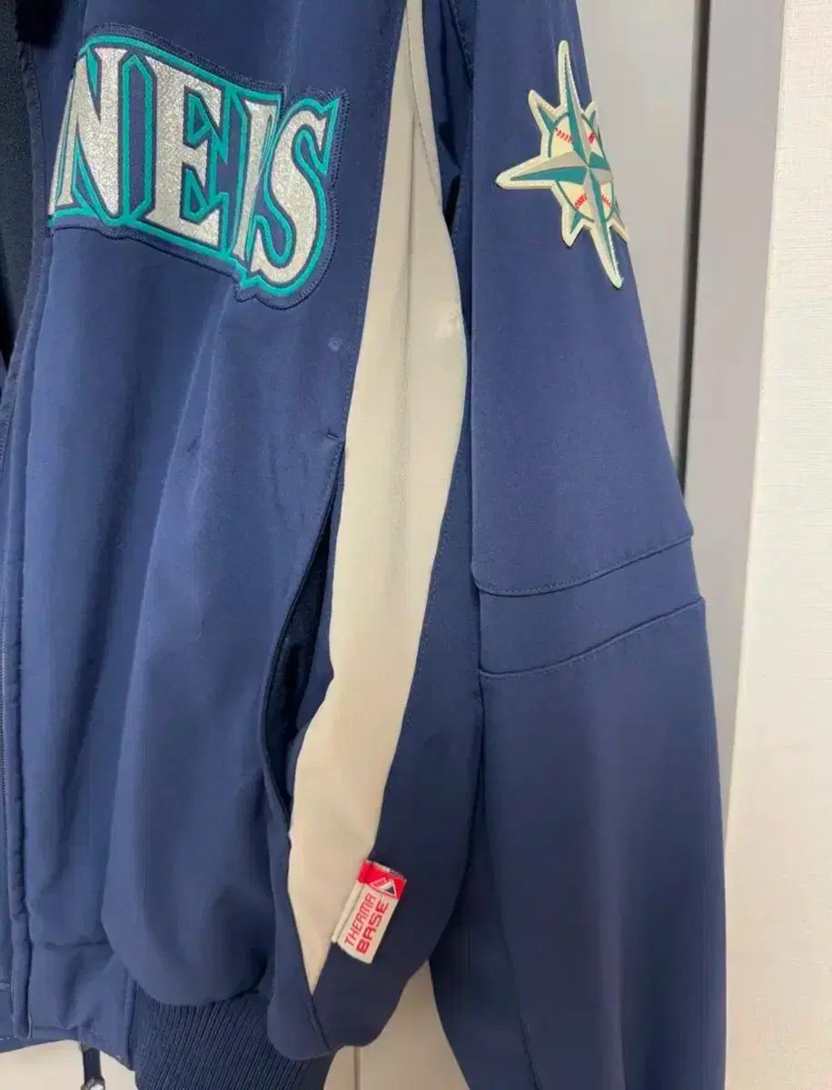  MLB シアトル 船員 100 Majestic マジェスティック ダグアウト ウォームアップ ジャケット その他 ウェア