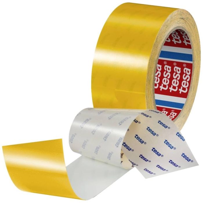 2営業日で発送 テサテープ Tesa Tape tesa 高耐久ラインテープ テサ60960 黄 50mm×20m 609605020Y 4294