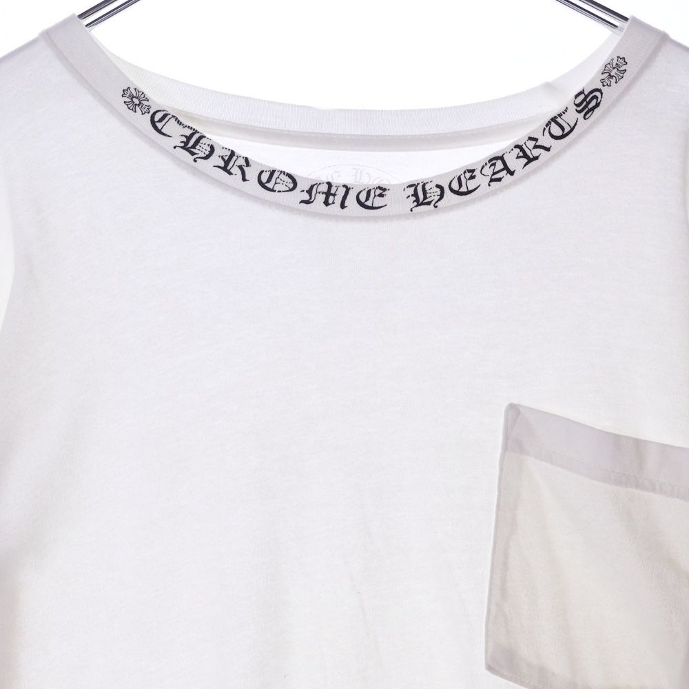 CHROME HEARTS クロムハーツ Vネック Tシャツ CHROME HEARTS (クロムハーツ) Neck Logo L/S Tee ネックロゴ