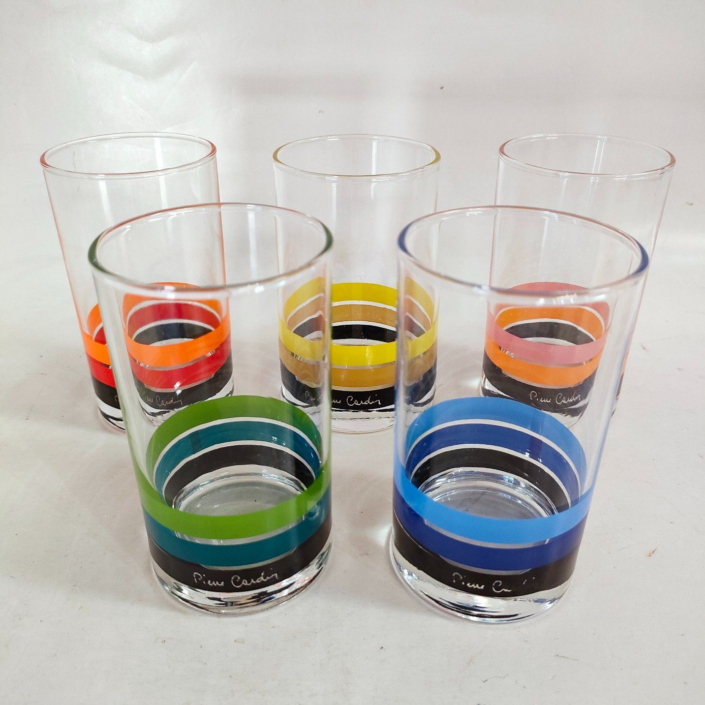 昭和レトロ ピエールカルダン グラス コップ 5客セット - メルカリ