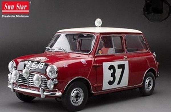 105-013 サンスター 1/12 TINY×SUNSTAR ミニクーパー S 新品 SUNSTAR 1/12 ミニクーパー S 1964年 ラリーモンテカルロ 優勝