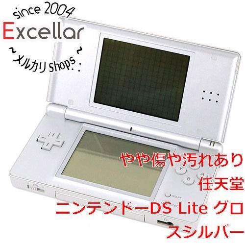 [bn:12] 任天堂　ニンテンドーDS Lite シルバー　USG-S-VA　ACアダプタなし　液晶画面いたみ