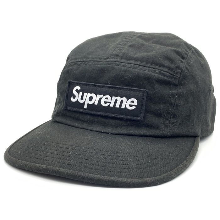 SUPREME シュプリーム 18SS Washed Chino Twill Camp Cap ウォッシュドチノツイル キャンプキャップ ブラック