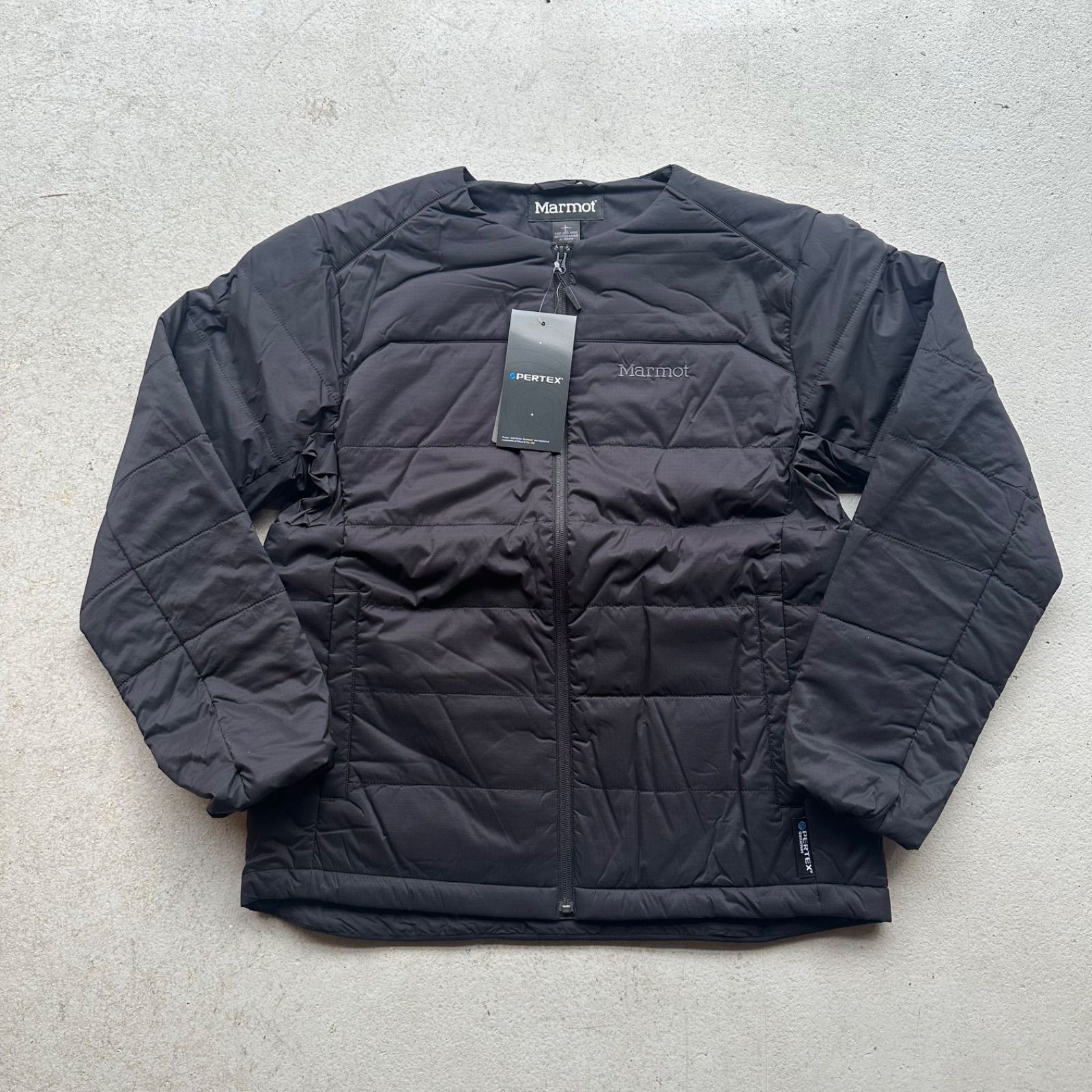 Marmot マーモット ノーカラー インナーダウン 中綿ジャケット 